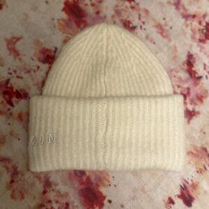 REMAIN Birger Christensen Cream Briana Beanie